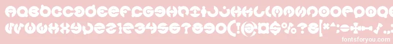 JAMES GLOVER Bold Font – White Fonts on Pink Background