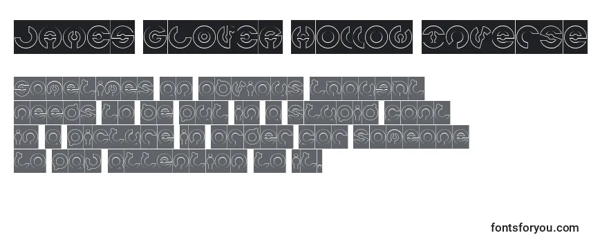 Review of the JAMES GLOVER Hollow Inverse Font