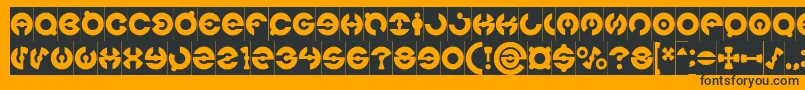 JAMES GLOVER Inverse Font – Black Fonts on Orange Background