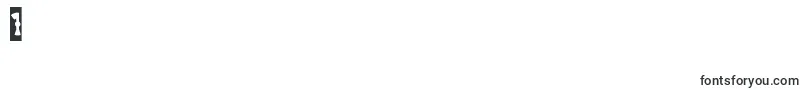 JAMES GLOVER Inverse-Schriftart – Schriften für die Ziffer 1
