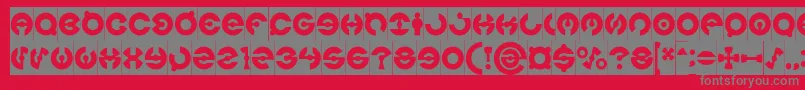 JAMES GLOVER Inverse Font – Gray Fonts on Red Background