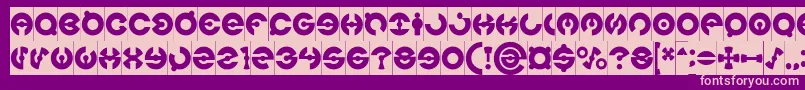 JAMES GLOVER Inverse Font – Pink Fonts on Purple Background