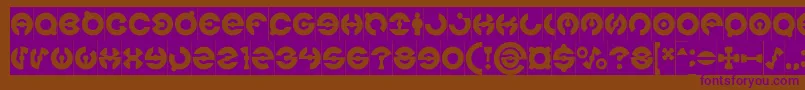 JAMES GLOVER Inverse Font – Purple Fonts on Brown Background