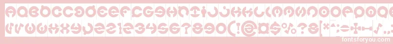 JAMES GLOVER Inverse Font – White Fonts on Pink Background