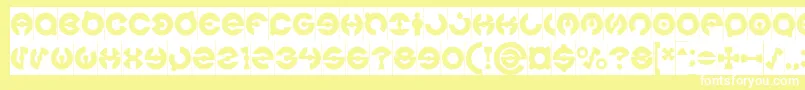 JAMES GLOVER Inverse Font – White Fonts on Yellow Background