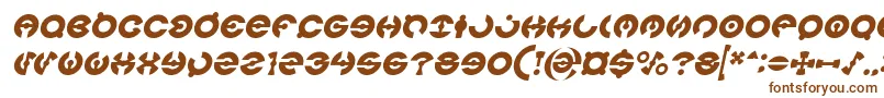 Fonte JAMES GLOVER Italic – fontes marrons em um fundo branco