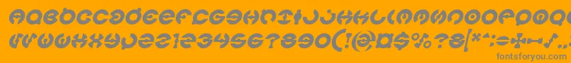 fuente JAMES GLOVER Italic – Fuentes Grises Sobre Fondo Naranja