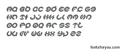 Überblick über die Schriftart JAMES GLOVER Italic