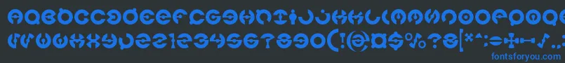 JAMES GLOVER Light Font – Blue Fonts on Black Background