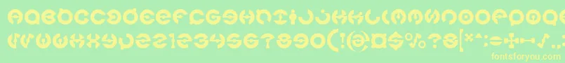 JAMES GLOVER Light Font – Yellow Fonts on Green Background