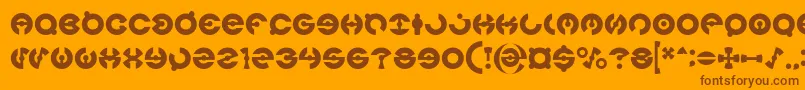 JAMES GLOVER Font – Brown Fonts on Orange Background