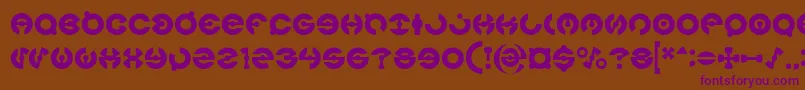 JAMES GLOVER Font – Purple Fonts on Brown Background