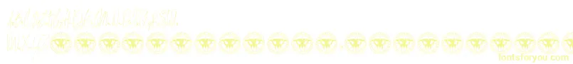 Czcionka JamesBlackDEMO – żółte czcionki