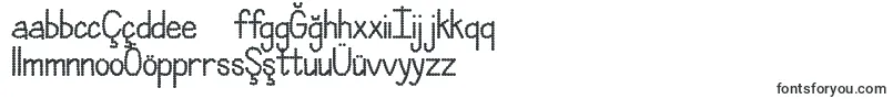 JandaPolkadotParty-fontti – azerbaidžanilaiset fontit