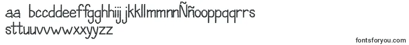 Шрифт JandaPolkadotParty – испанские шрифты (Латинская Америка)