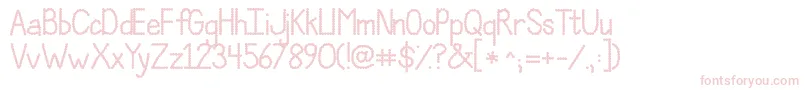 JandaPolkadotParty Font – Pink Fonts on White Background