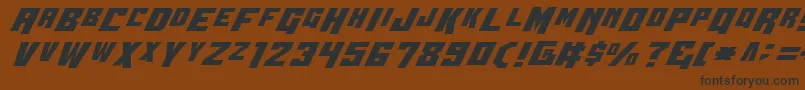 Wbv4 Font – Black Fonts on Brown Background