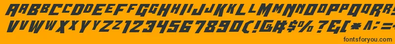 Wbv4 Font – Black Fonts on Orange Background