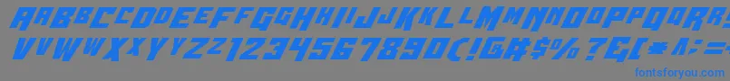 Wbv4 Font – Blue Fonts on Gray Background