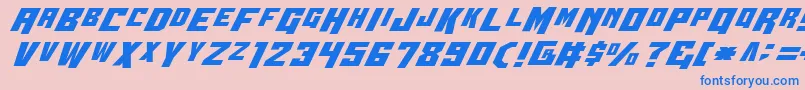 Wbv4 Font – Blue Fonts on Pink Background