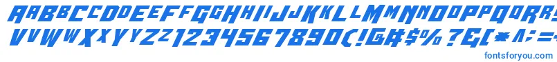 Wbv4 Font – Blue Fonts on White Background