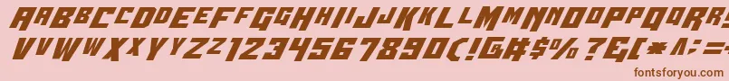 Wbv4-fontti – ruskeat fontit vaaleanpunaisella taustalla
