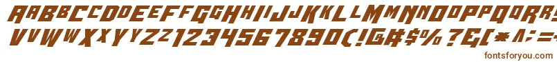 Wbv4 Font – Brown Fonts on White Background