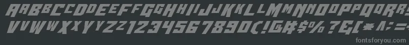 Wbv4 Font – Gray Fonts on Black Background