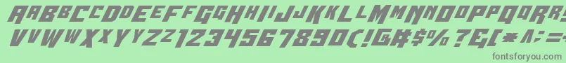 Wbv4 Font – Gray Fonts on Green Background