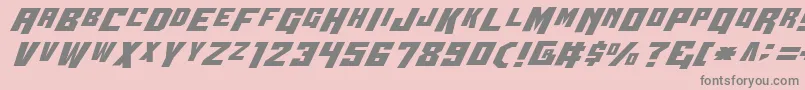 フォントWbv4 – ピンクの背景に灰色の文字