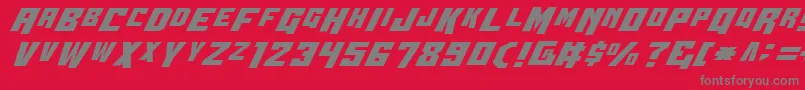Wbv4-Schriftart – Graue Schriften auf rotem Hintergrund