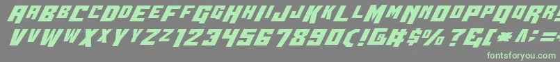 Шрифт Wbv4 – зелёные шрифты на сером фоне