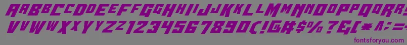 Wbv4 Font – Purple Fonts on Gray Background