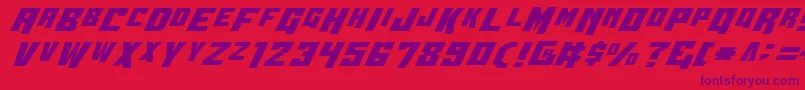 Wbv4 Font – Purple Fonts on Red Background