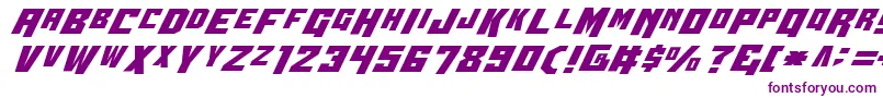 Czcionka Wbv4 – fioletowe czcionki na białym tle