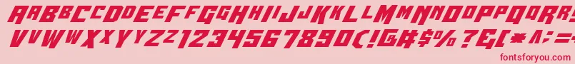 Wbv4 Font – Red Fonts on Pink Background