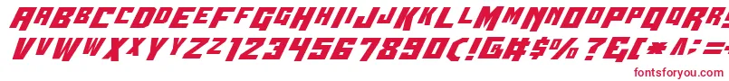 Wbv4 Font – Red Fonts on White Background