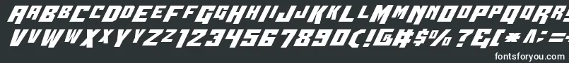 フォントWbv4 – 黒い背景に白い文字
