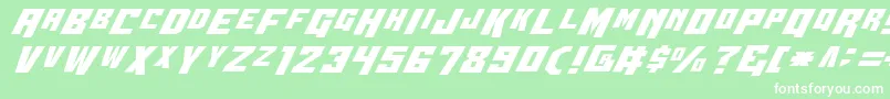 Wbv4 Font – White Fonts on Green Background