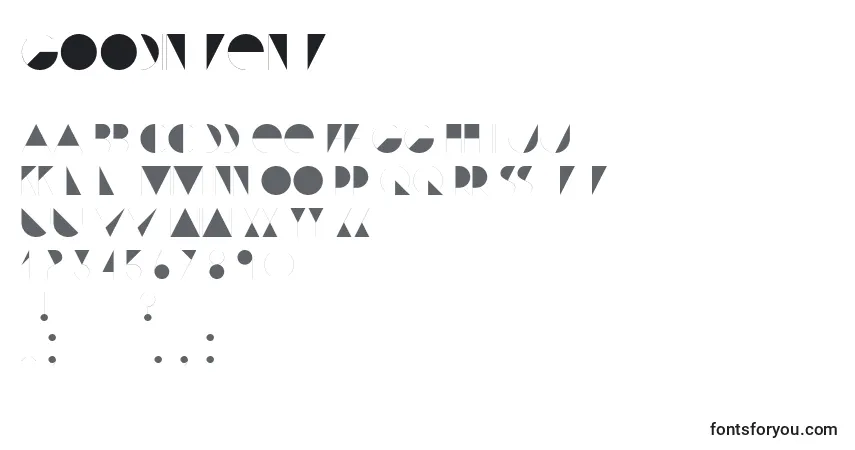 Czcionka GoodIntent – alfabet, cyfry, specjalne znaki