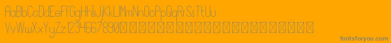 JaneDoe PersonalUse-Schriftart – Graue Schriften auf orangefarbenem Hintergrund