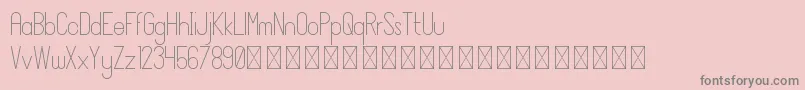 JaneDoe PersonalUse Font – Gray Fonts on Pink Background