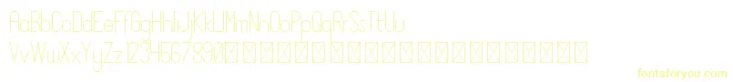 JaneDoe PersonalUse-Schriftart – Gelbe Schriften