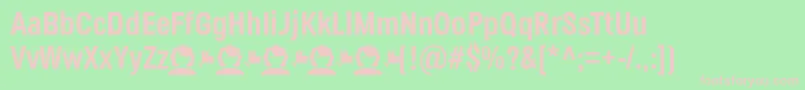 JaneRoe Bold Font – Pink Fonts on Green Background