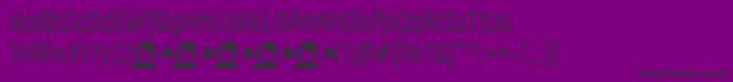 JaneRoe LightItalic Font – Black Fonts on Purple Background