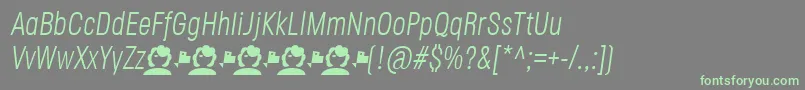 Подробнее о шрифте JaneRoe LightItalic Шрифт JaneRoe LightItalic – зелёные шрифты на сером фоне