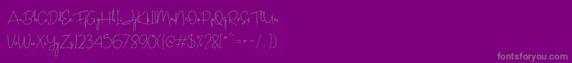 Más sobre la fuente Janesville Script fuente Janesville Script – Fuentes Grises Sobre Fondo Morado
