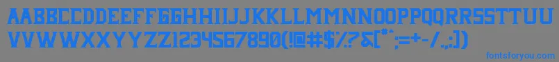 Janji neue Font – Blue Fonts on Gray Background
