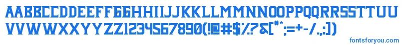Janji neue Font – Blue Fonts on White Background