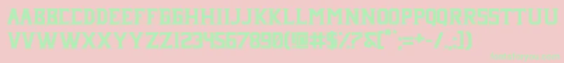 Janji neue Font – Green Fonts on Pink Background